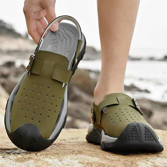 Damen Komfortable Freizeitschuhe mit verstellbarem Riemen und rutschfester Sohle EB