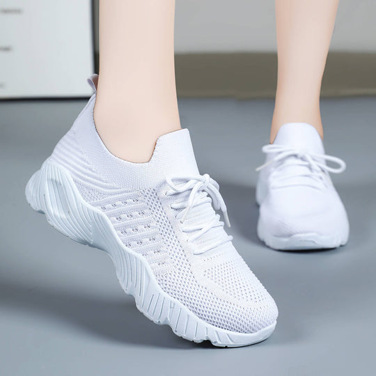 Damen Laufwäsche Sneakers mit elastischem Obermaterial und atmungsaktiver Sohle EB