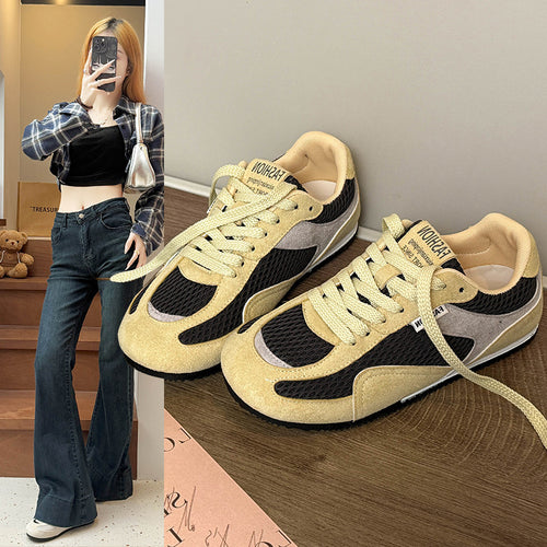 Damen sportliche Sneakers mit atmungsaktivem Obermaterial EB