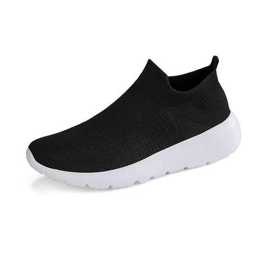 Unisex nan nahtloser Sockensneaker mit atmungsaktiver dreidimensionaler Strickkonstruktion und stoßdämpfender Flexsohle EB