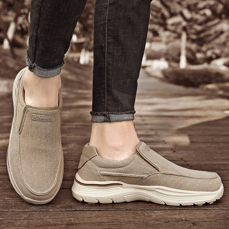 Damen Bequeme Slip-On Sneakers mit elastischen Materialien und luftdurchlässiger Struktur EB