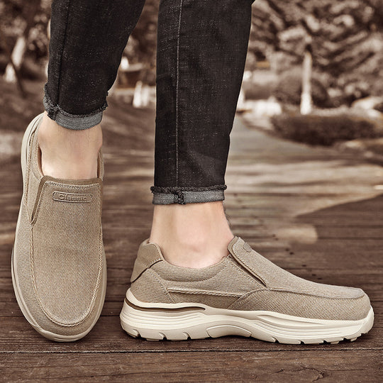 Damen Bequeme Slip-On Sneakers mit elastischen Materialien und luftdurchlässiger Struktur EB