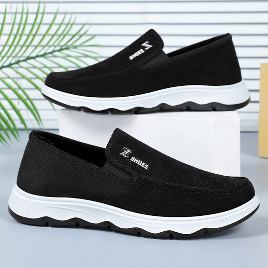 Damen Bequeme Stoffschuhe mit rutschfester Sohle EB