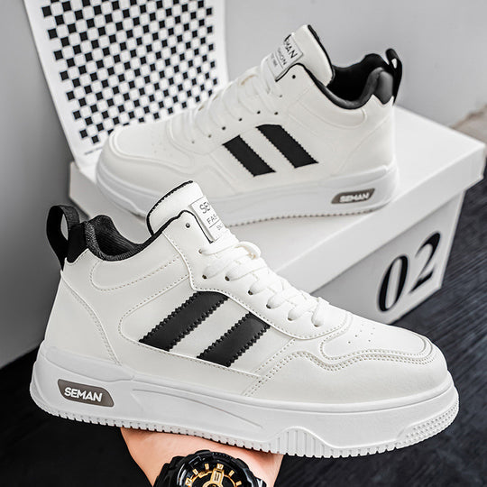 Damen Sportliche High-Top Sneakers mit gepolsterter Sohle und griffigem Profil EB