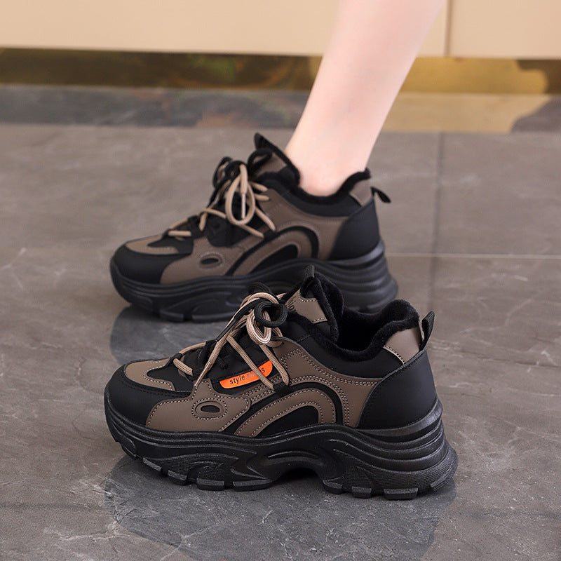 Damen Trendige Schnürschuhe mit Komfortsohle und atmungsaktivem Futter EB