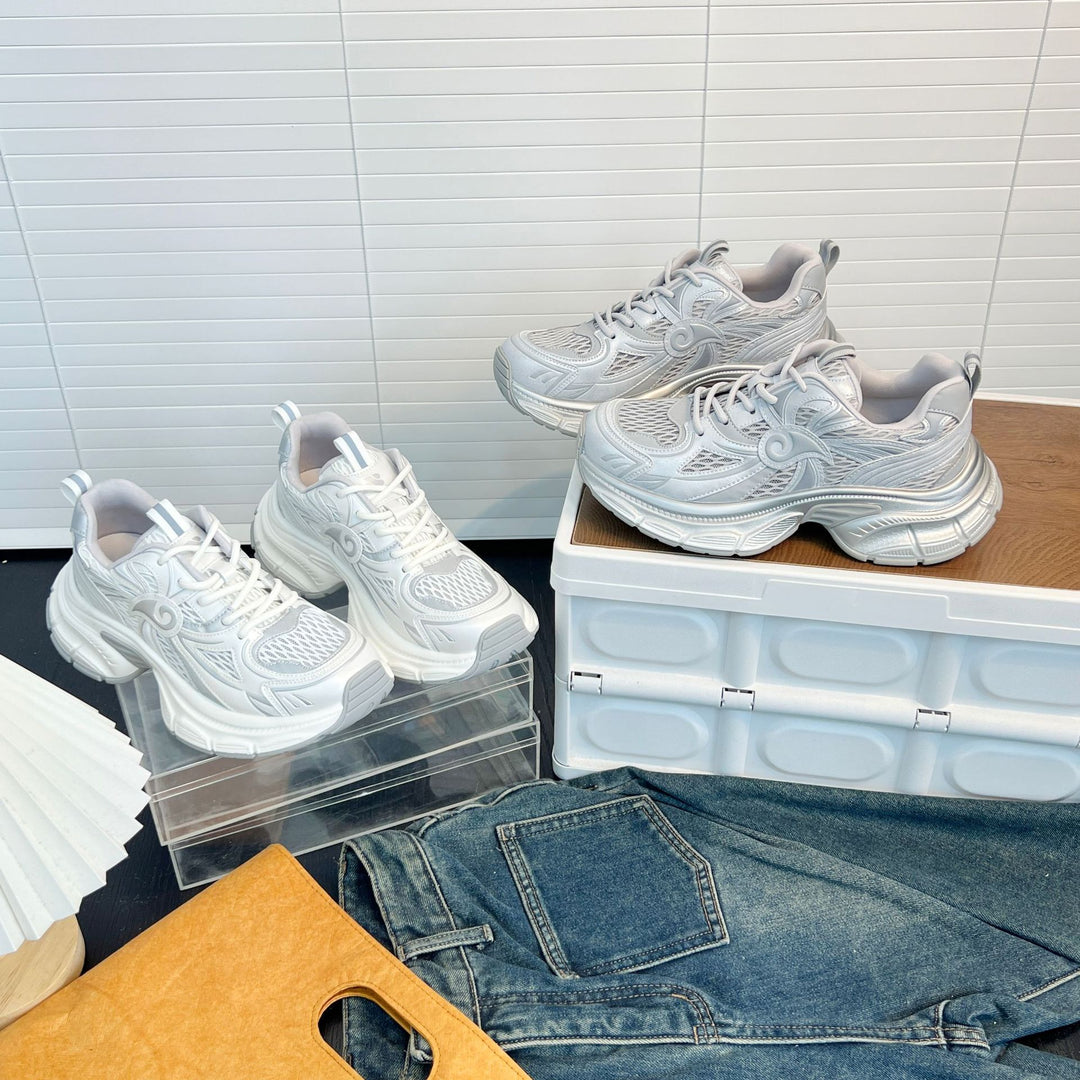 Damen Sportliche Sneakers mit atmungsaktivem Mesh und dämpfendem Design EB