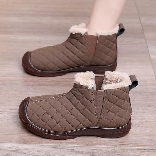 Damen Warmgefütterte Stiefeletten mit elastischem Einstieg und rutschfester Sohle EB