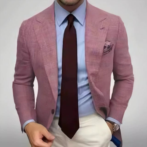 Herren modischer karierten Blazer mit hohem Tragekomfort und eleganten Details EB