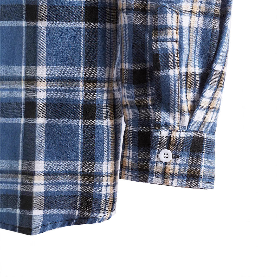 Herren Flanellhemd mit integrierter Kapuze EB
