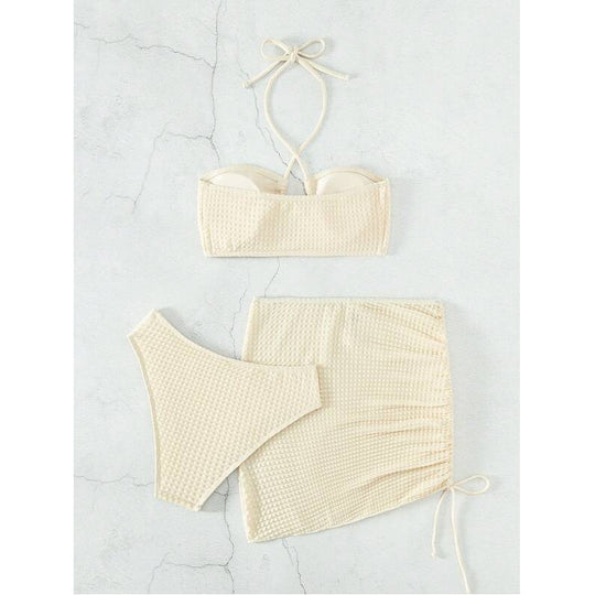 Damen Bandeau-Bikini mit sexy Wickelrock EB