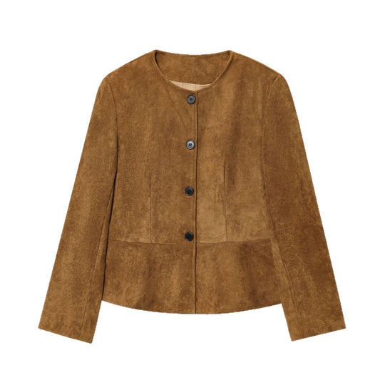 Damen elegante Velourjacke EB