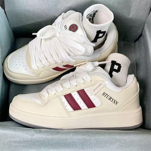 Damen Sportliche Sneakers mit klassischem Design und bequemer Dämpfung EB