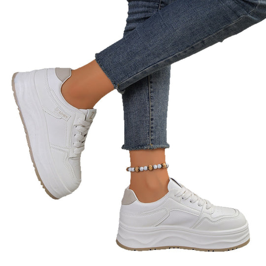 Damen Plattform-Sneaker mit bequemer dämpfender Sohle und modischem Design EB