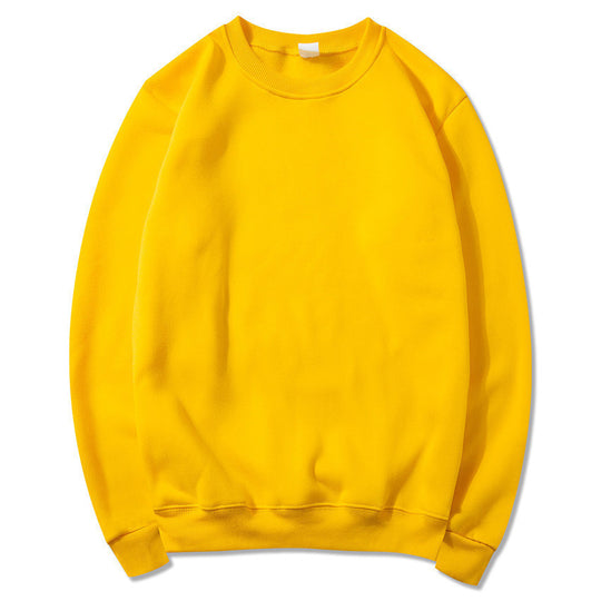 Unisex zeitloser Rundhals-Sweater ohne Kapuze mit angerauter Innenseite und verstärktem Nacken EB
