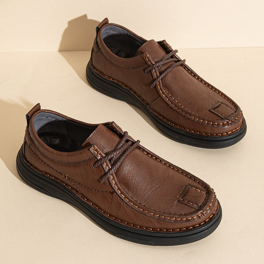 Herren Modische Schnürschuhe aus hochwertigem Kunstleder EB