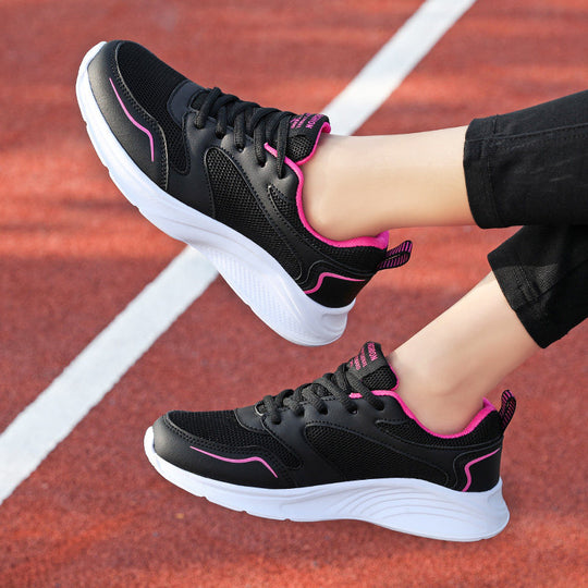 Damen Sportliche Laufschuhe mit atmungsaktiver Mesh-Oberfläche und dämpfender Sohle EB
