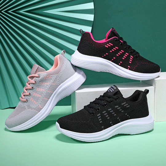 Damen Sportschuhe mit atmungsaktivem Obermaterial und robustem Sohlenprofil EB
