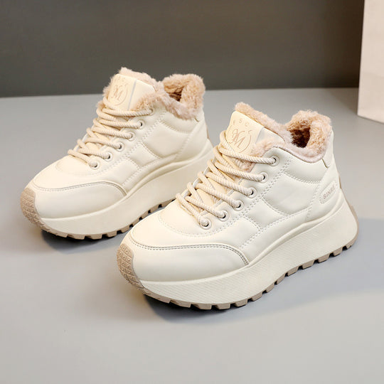 Damen gefütterte High-Top Sneakers mit rutschfester Sohle EB