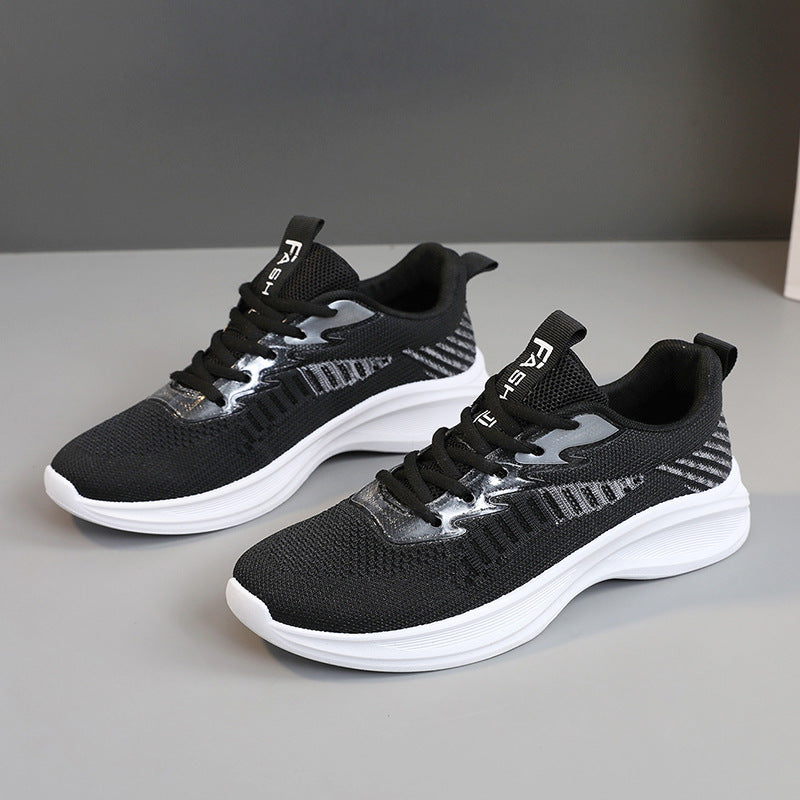 Damen sportliche Laufschuhe mit atmungsaktiver Netzoberfläche und dämpfender Sohle EB