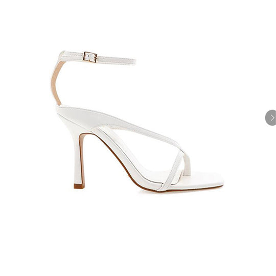 Damen elegante Absatzsandalen mit verstellbarem Riemen EB