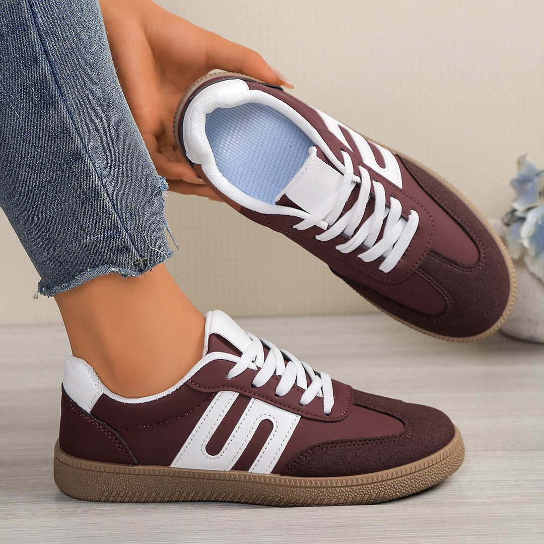 Damen Komfort-Sneaker mit atmungsaktiver Sohle und modischem Obermaterial EB