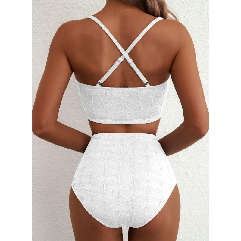 Damen Bikiniset mit hochgeschnittener Hose EB