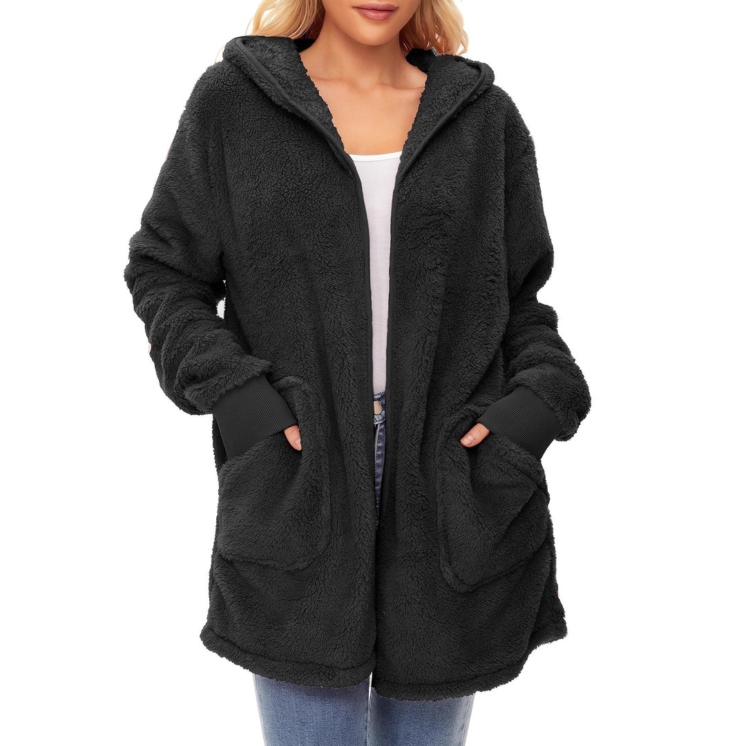 Damen weicher Fleece-Mantels EB