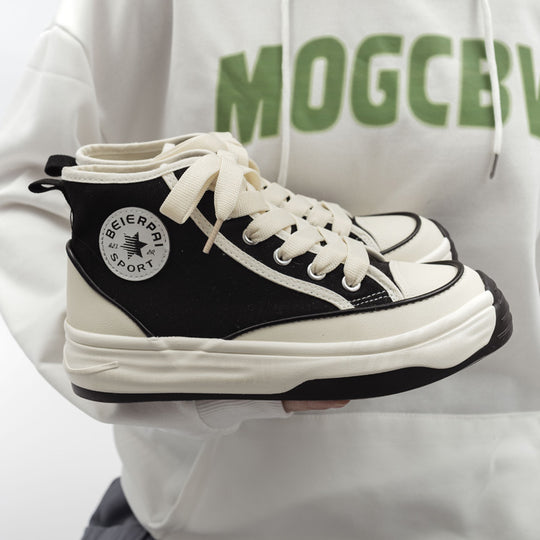 Damen Sportliche High-Top Sneakers mit strapazierfähigem Obermaterial und dämpfender Sohle EB