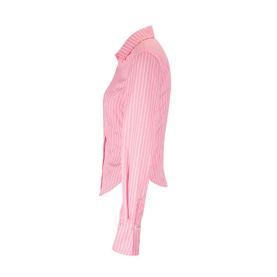Damen Hemdbluse mit taillierter Passform und feinen Streifen EB