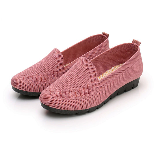 Damen bequeme Slip-On Slipper mit atmungsaktivem Obermaterial EB