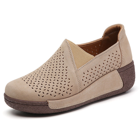 Damen Komfortable Slip-On Sneakers mit anpassungsfähiger Sohle EB