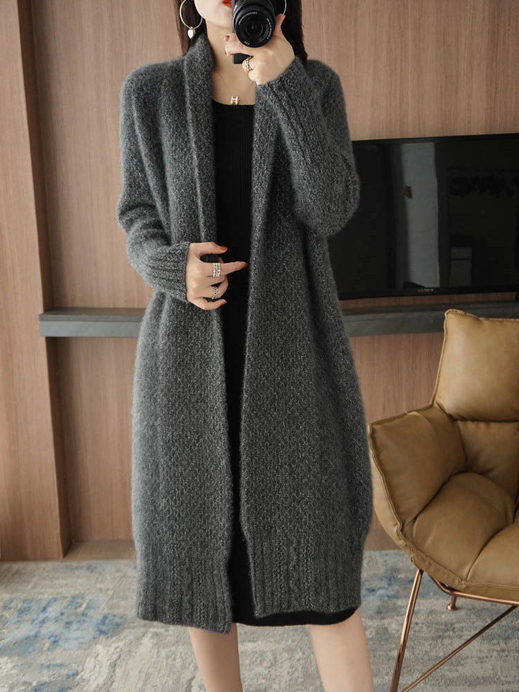 Damen Strickjacke mit hochwertiger Textur und elegantem Design EB