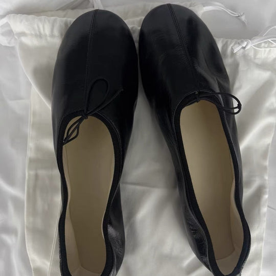 Damen Ballerinas mit Elegantem Knoten-Detail und Flexibler Sohle EB