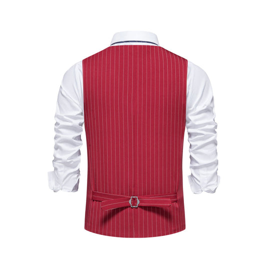 Herren elegante Weste mit feinen Knopfdetails EB