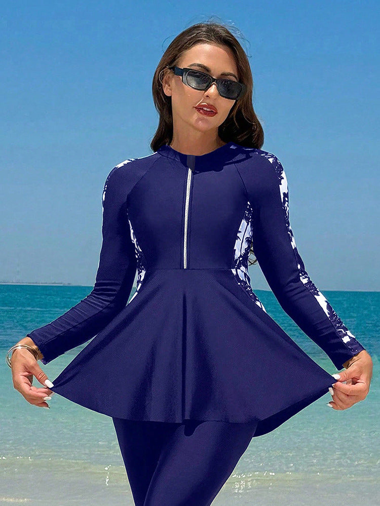 Damen modischer UV-Schutz-Schwimmanzug mit elegantem Schnitt EB