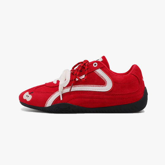 Damen Sportliche Sneaker mit robustem Wildleder und dämpfender Sohle EB