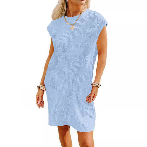 Damen Lockeres Sommerkleid mit strukturiertem Design und schickem Schnitt EB