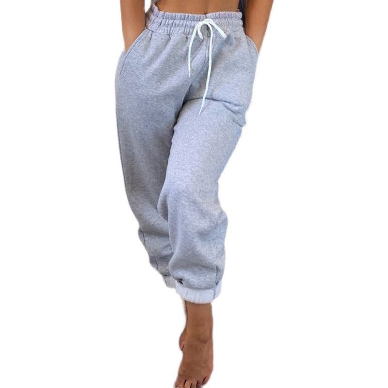 Damen Sportliche Sommerhose mit elastischem Bund und modischer Schnürung EB
