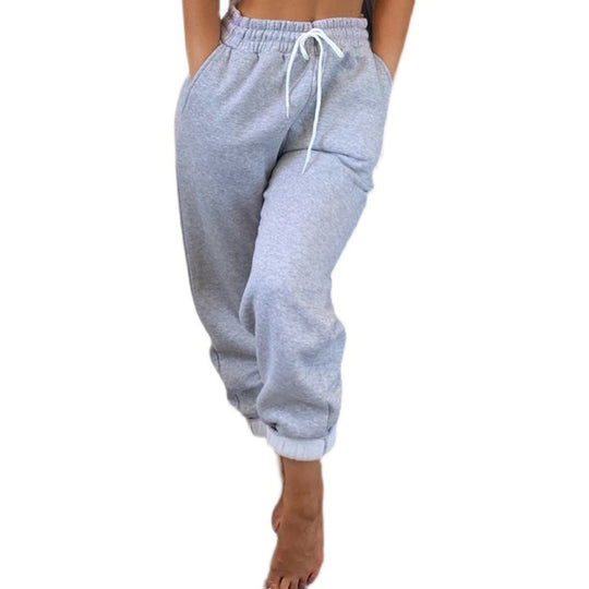 Damen Sportliche Sommerhose mit elastischem Bund und modischer Schnürung EB