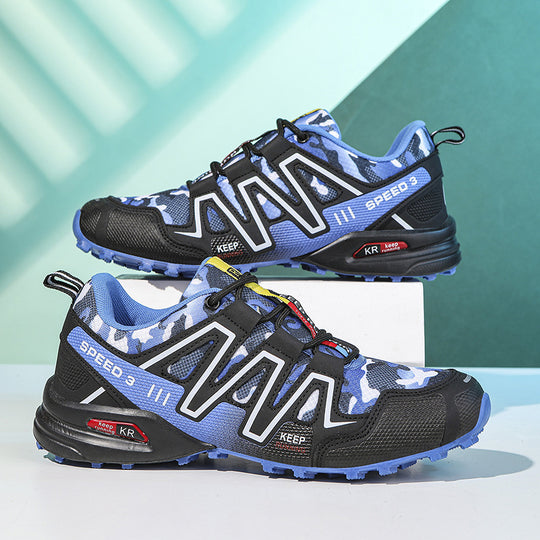 Damen Sportliche Trailrunning-Schuhe mit rutschfester Profilsohle und atmungsaktivem Obermaterial EB