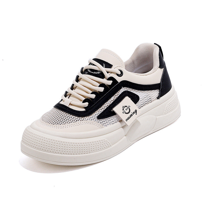 Damen trendige Sneakers mit atmungsaktivem Obermaterial und bequemer Sohle EB