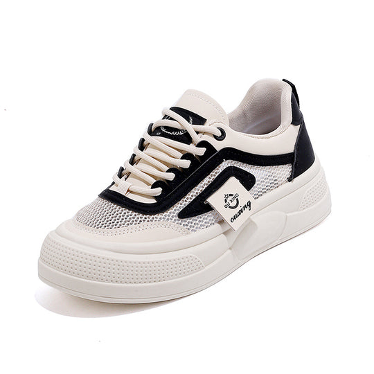Damen trendige Sneakers mit atmungsaktivem Obermaterial und bequemer Sohle EB