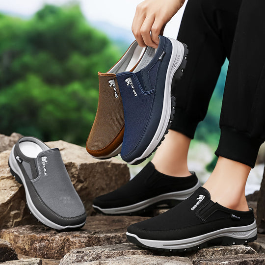 Herren nan atmungsaktiver Outdoor Clog-Slipper mit Memory-Fußbett EB