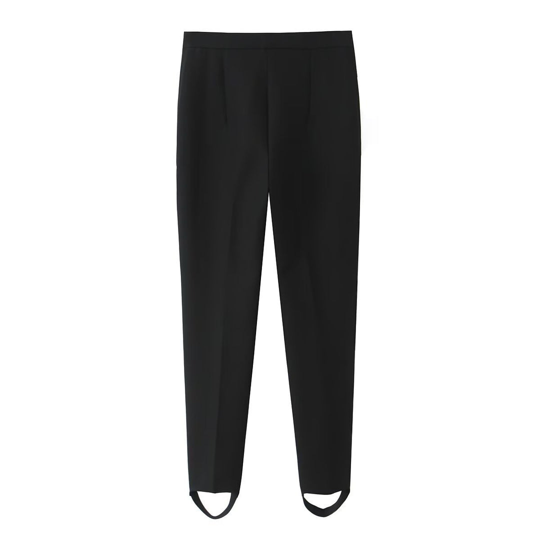 Damen elegante Hochwasser-Hose mit praktischen Schlitzdetails und hochwertiger Verarbeitung EB