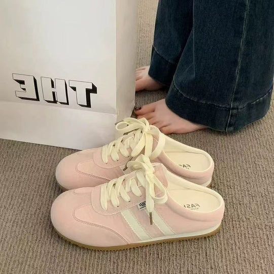 Damen Slip-On Sneakers mit leichtem Design und praktischer Schnürung EB
