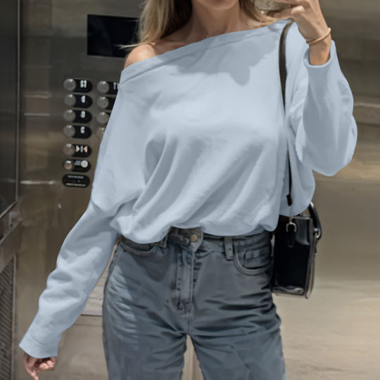 Damen Off-Shoulder Sweatshirt EB