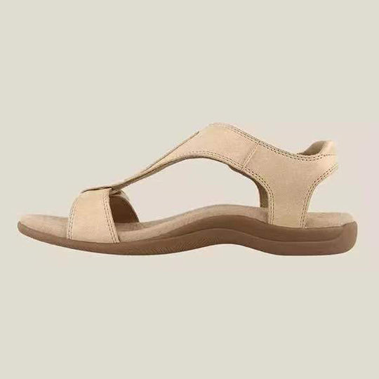 Damen Komfortable Zehensandalen mit verstellbaren Riemen EB