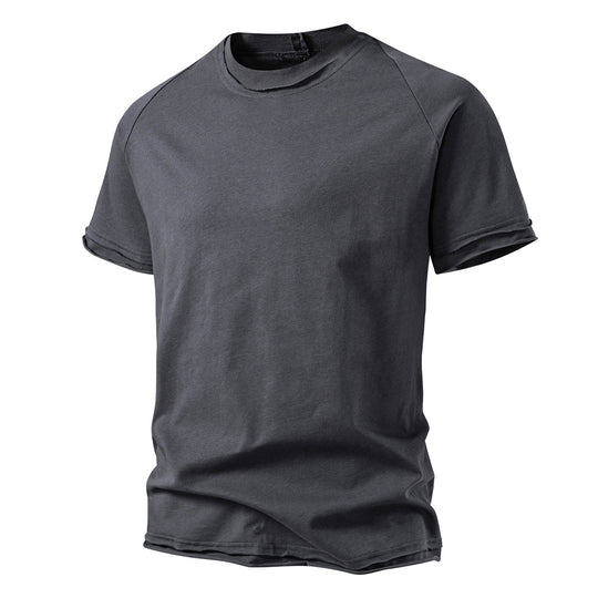 Herren lässiges Kurzarmshirt mit modischem Schnitt und atmungsaktiver Baumwolle EB