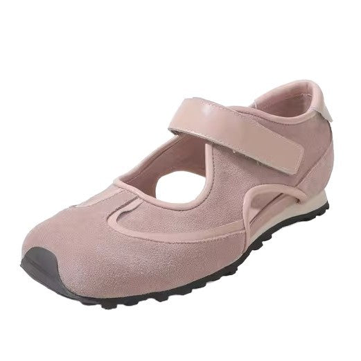 Damen Komfortable Clogs mit verstellbarem Klettverschluss und atmungsaktiver Sohle EB