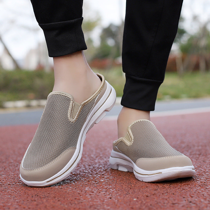 Damen Sportliche Slip-On Freizeitschuhe mit atmungsaktivem Obermaterial EB
